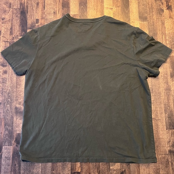 Ralph Lauren Polo hunter green v-neck cotton cropped womens large - Picture 2 of 3